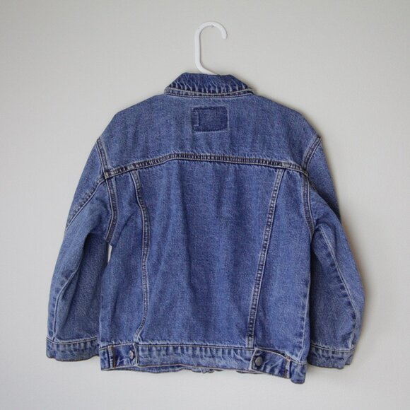 Levi's Red Tab 4 Pocket Blue Jean Denim Jacket, Made in China, Unisex Kids 6 - Picture 2 of 6